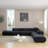 Vivienne Collection Luxury L-shape Sectional Sofa-104444340