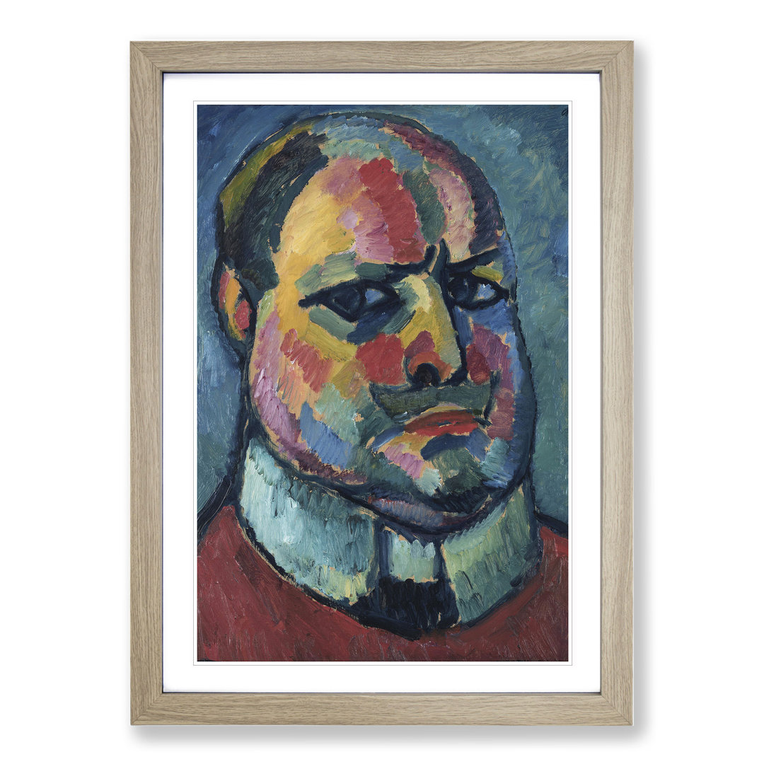 Portrait of Selbstbildnis by Alexej Von Jawlensky - Framed Print