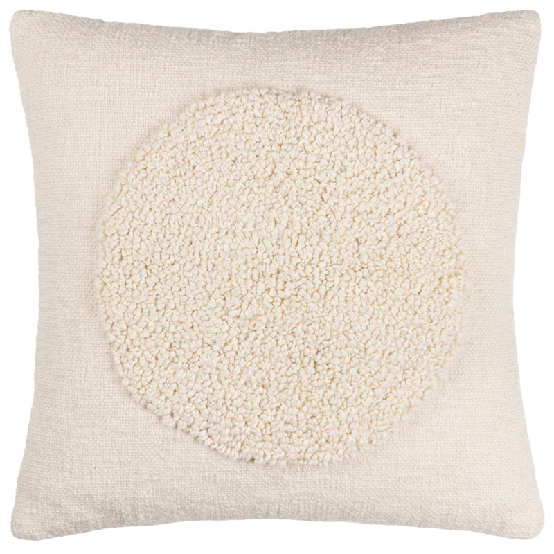 Almo White Square Throw Cushion