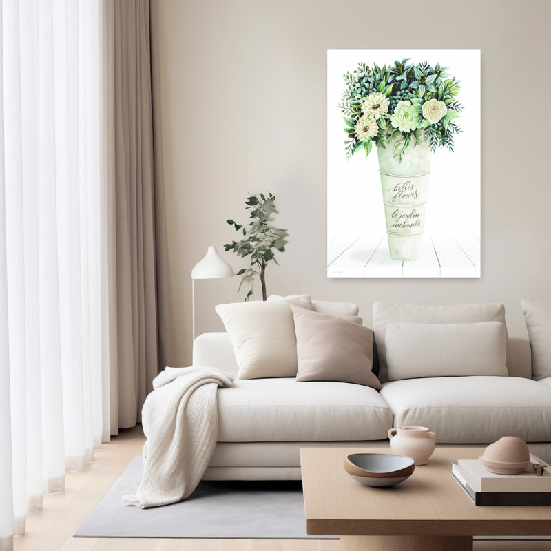 The Enchanted Garden Abstract Contemporary Wall Art Print 1 Piece Wrapped Canvas Wall Art, 152.4cm H x 101.6cm W