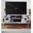 Mirrored Tv Stand With Open Storage Space