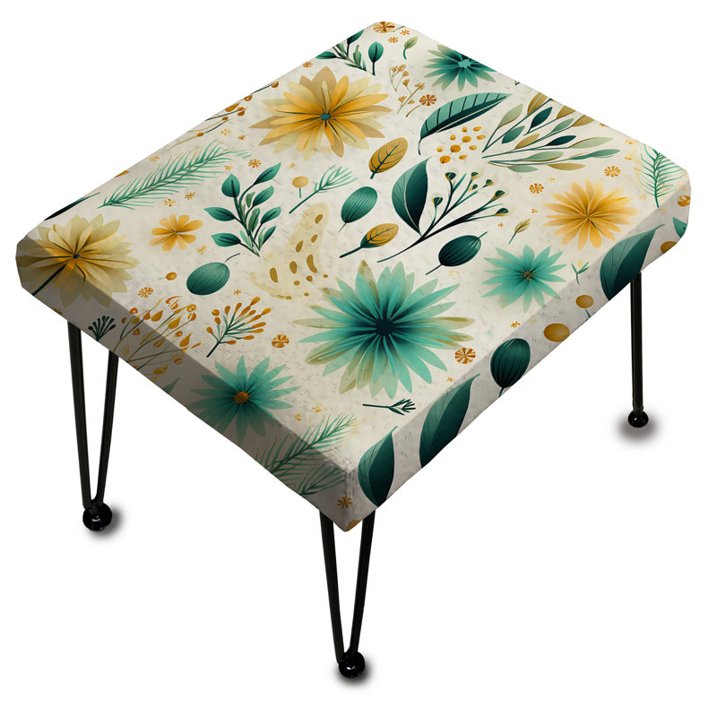 Motif botanique de rêve vert bohémien - Repose-pieds rectangulaire botanique