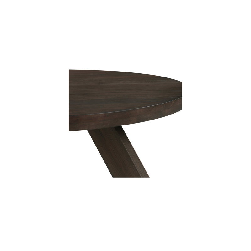 Alden Solid Wood Coffee Table, Dark Brown Wood
