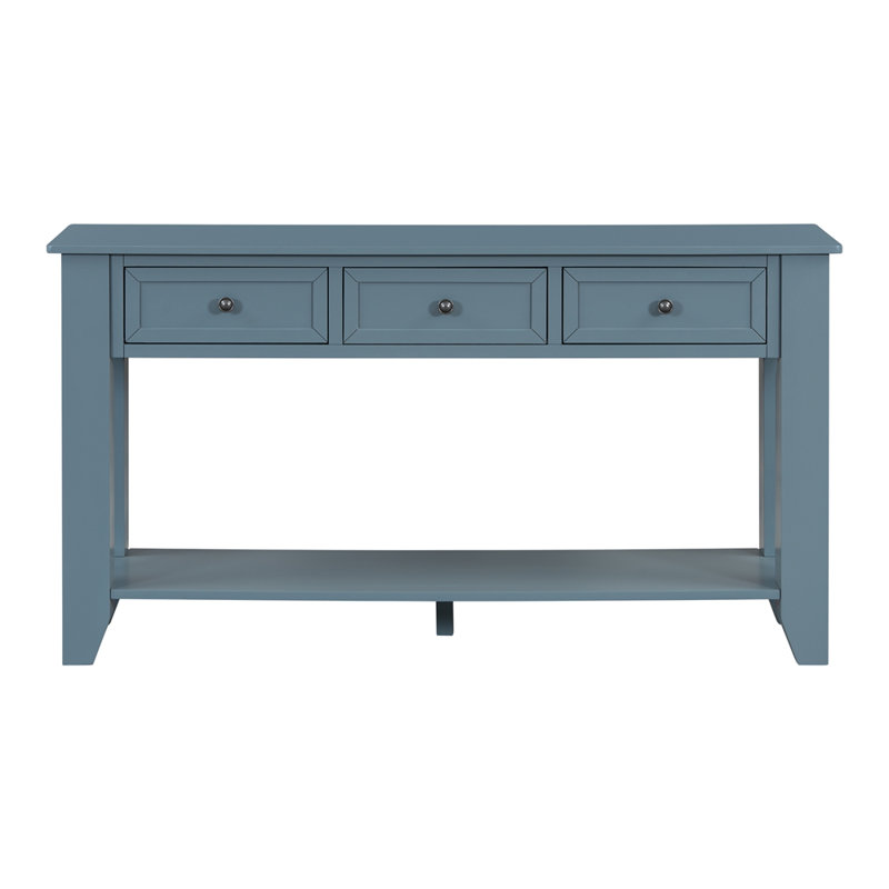 Console de 55,4 po avec trois tiroirs de rangement