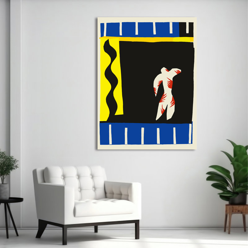 3HM7482 Jazz, The Clown by Henri Matisse - Wrapped Canvas Print, 100cm H x 70cm W
