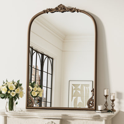 Kalie Arched Baroque Wall Mirror 