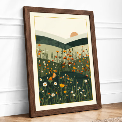 Meadow At Dawn Minimalist - Print