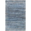 Caila géométrique tissé à plat à la main et recyclé P.E.T. Tapis bleu / gris-517839236