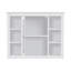 Armoire murale avec miroir de salle de bain 35 po x 27,5 po, construction, armoire fonctionnelle avec miroir, cadre, utilisation polyvalente