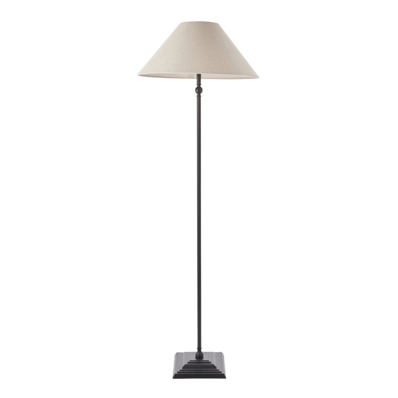 155cm Traditional Floor Lamp, Black