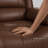 Talley 5-Seat Faux Leather Reclining Sectional Sofa with Storage Console and Drop Down Table-129225415