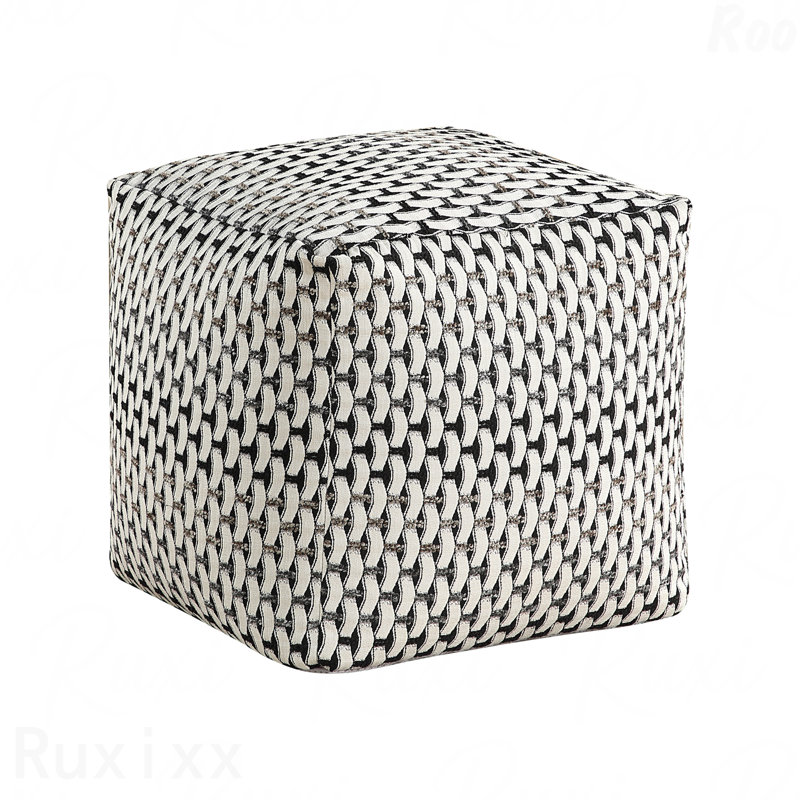 Repose-pieds rembourré Modern Jacquard