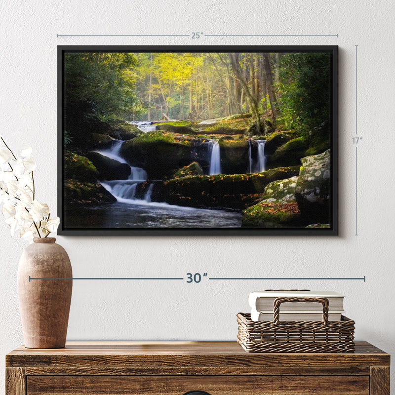 Impression sur toile Stream In The Smokies, H 25 po x l 17 po