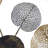 Metal Cutout Floral Blue Wall Decor with Gold Foil Accents