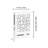 Black and White Decorative Books Set of 3,  Faux Book with Geometric Pattern for Bookshelf, Tabletop, Hotel Display and Photo Styling