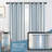 Semi Sheer Grommet Linen Chris Stripe Patterned Curtains-404361191-416492852