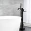 Robinet de baignoire sur pied à poignée simple avec douche à main-69056019