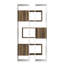 Morten 183.6cm H x 95.9cm W Geometric Bookcase
