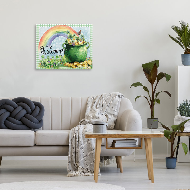 «Welcome Rainbow Pot», par Nicole DeCamp, 16 x 20