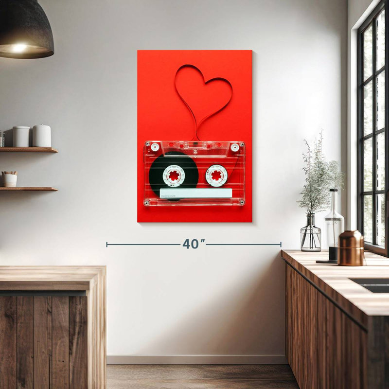 Cassette en forme de cœur Abarca, H 39 po x l 26 po