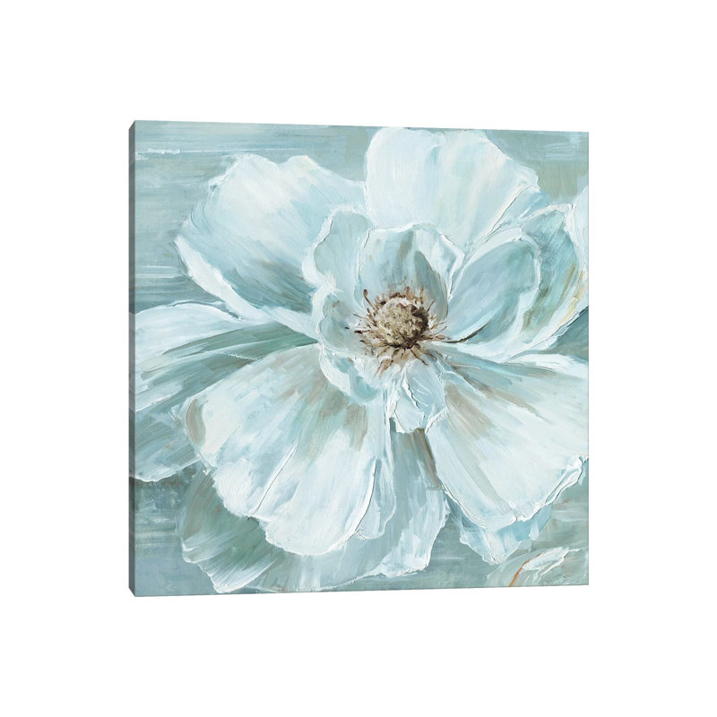Blue Becomin' Beauty I by Sally Swatland - Wrapped Canvas Painting, 30.48 cm H x 30.48 cm W
