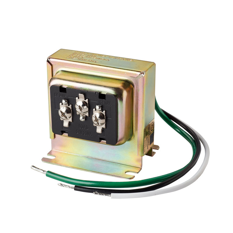 Compact Tri-Volt Doorbell Transformer for Smart Video Doorbells