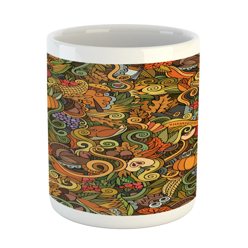 Grande tasse à café automne