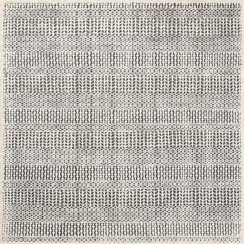 Houndstooth Indoor Rug, Square 3'