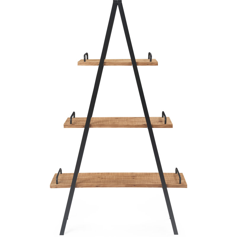 ClickDecor A-Frame 3-Shelf Ladder Bookcase