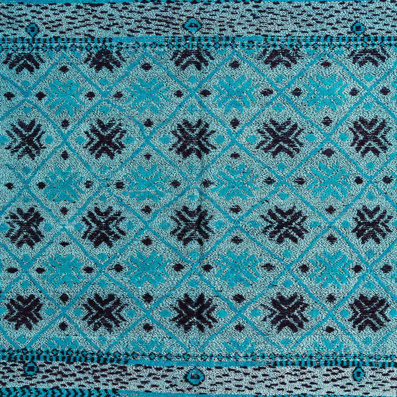 Tapis abstrait moderne 4354, Carré 6 pi