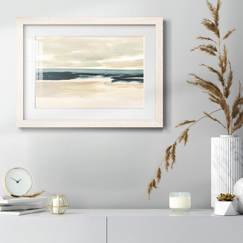 Sable et mer I, H 18 po x l 26 po, Blanc