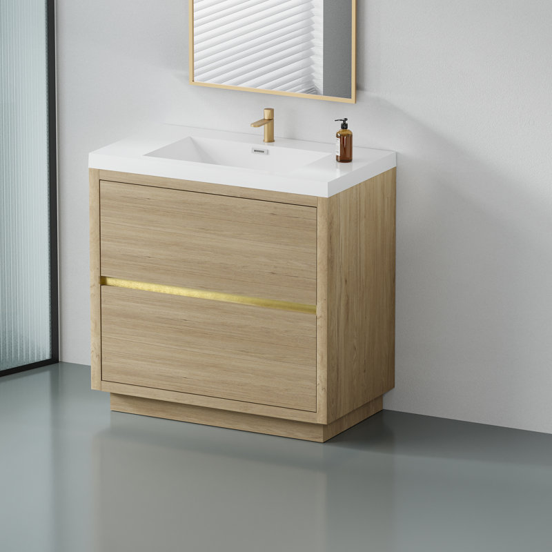 Meuble-lavabo autoportant avec lavabo Corbin