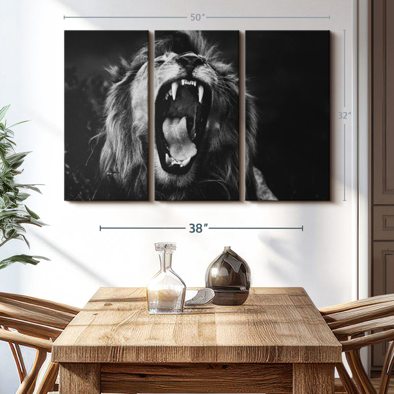 «Wild Sans titre I» sur toile, 32" H x 50" W x 1.25" D