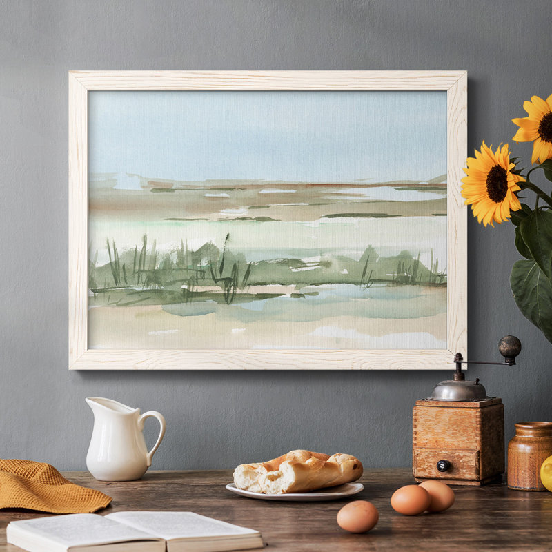 Peaceful Lowland I, peinture sur toile encadrée, Blanc, H 14 po x l 20 po x P 1,5 po