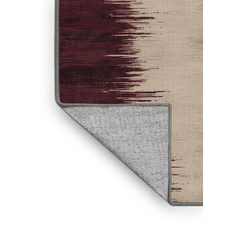 Tapis gris aquarelle lavable à la machine, Tapis de couloir 2 pi x 4 pi