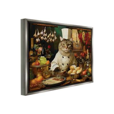 «Cat Chef In Kitchen» par Michael David Ward sur toile