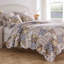 Ensemble de courtepointe 3 pièces très grand Greenland Home Fashions French Country 105 x 95 + 20 x 36 (2)-109025717