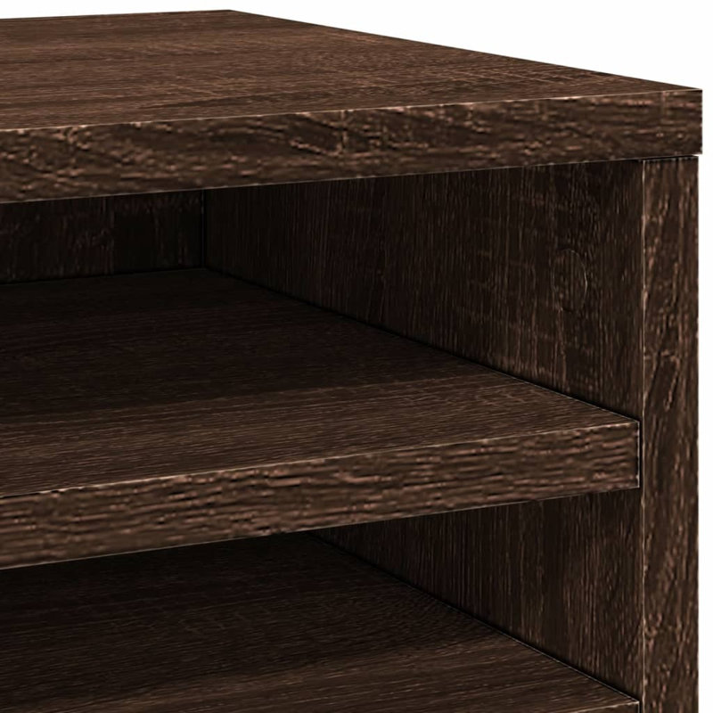  Desk Organiser 36X26x29.5 Cm Engineered Wood, Brown Oak
