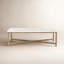 HAMMERED IRON Marble Coffee Table-711199572