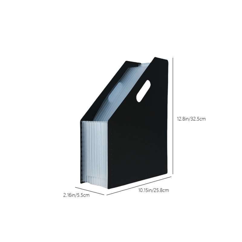 Rack de rangement vertical pour bureau, Noir