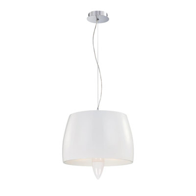 1 - Light Chrome Drum Pendant