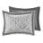 Luxurious Jacquard Bedding Sets, Silver Polyester Comforter, Elegant Cal King Design