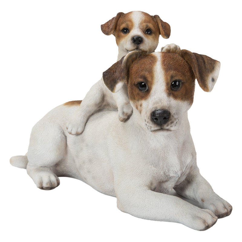 Mère et bébé Jack Russell