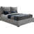 Tissu de polyester gris