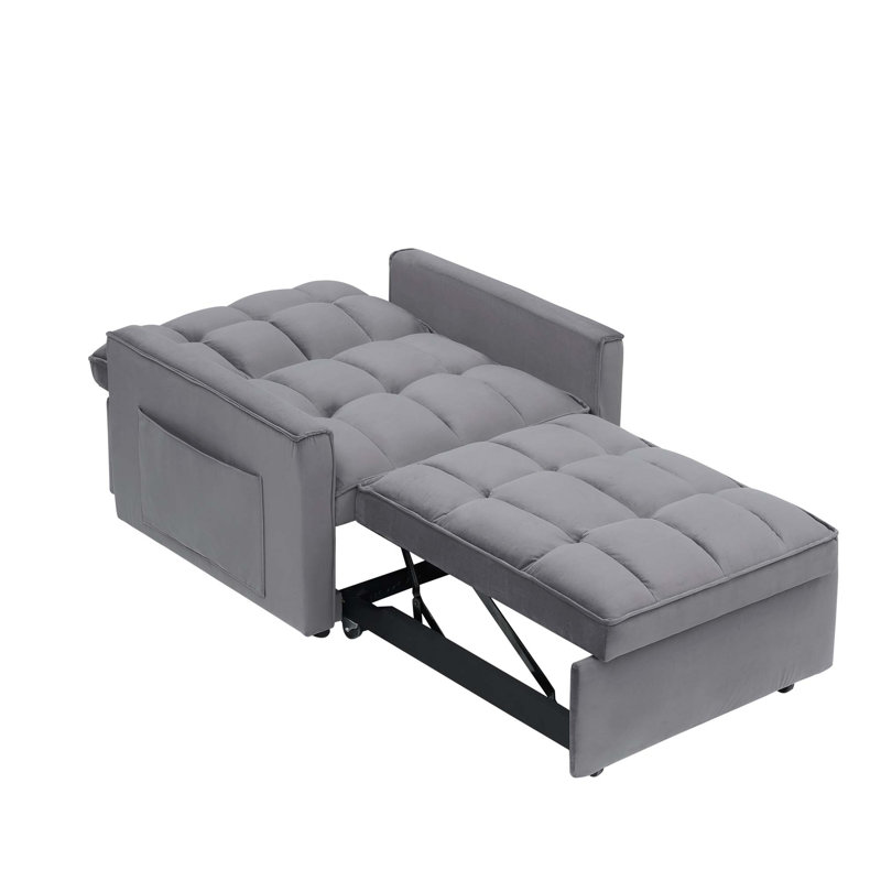 Fauteuil convertible 3-en-1 avec dossier réglable et conception peu encombrante