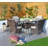 Anikha 4 - Person Wicker Patio Dining Set with Round Table , Cushions Included-1004003093-1004006867