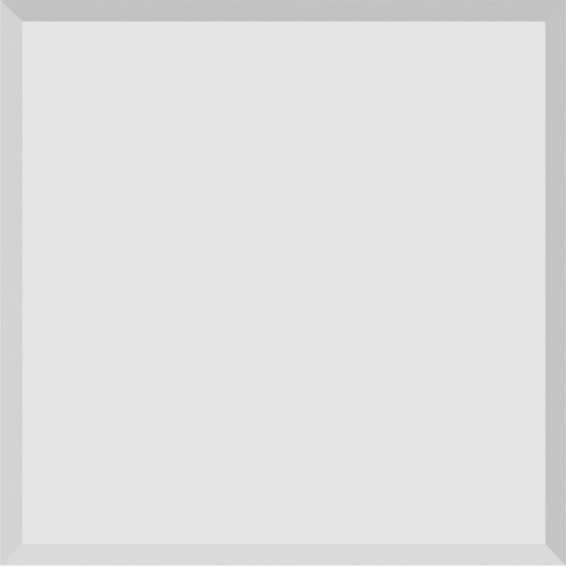 Rosette standard Sedgwick avec bord biseauté, H 6 po x l 6 po x P 1 po