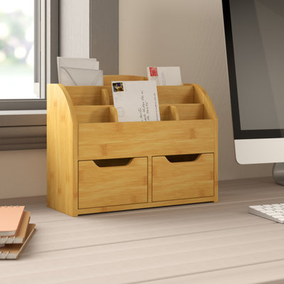 Delavan Wood Desk Organiser