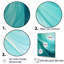 Turquoise, gauchissement des vagues - reproduction d'art sur toile abstraite-97170686-97170687