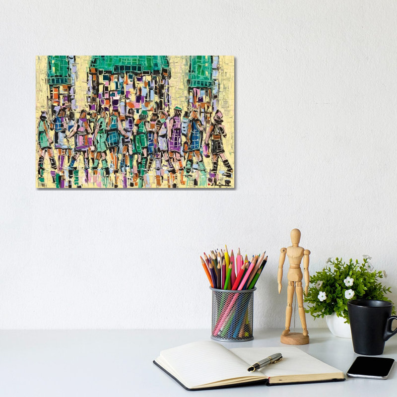 Market Street by Joachim Mcmillan - Wrapped Canvas Print, 20.32cm H x 30.48cm W x 1.905cm D